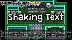 Shaking Text Plugin - RPG Maker MV