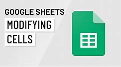 Google Sheets: Modifying Cells