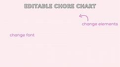 Chore Chart for Kids | Editable in Canva | Weekly Chore List | Printable PDF | Responsibility Chart