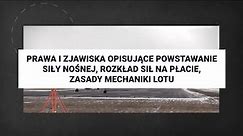 Prawa i zjawiska opisujące powstawanie siły nośnej, rozkład sił na płacie, zasady mechaniki lotu - Zintegrowana Platforma Edukacyjna