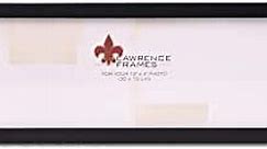 Lawrence Frames Standard Wood Picture Frame, 4x12, Black