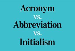 Image result for Define Acronym