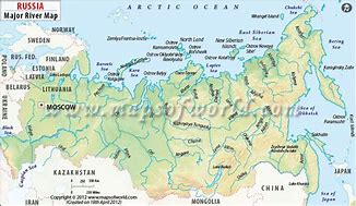 Image result for Russia Map with Rivers