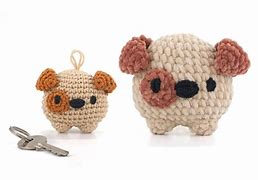 Image result for Easy Crochet Dog Keychain