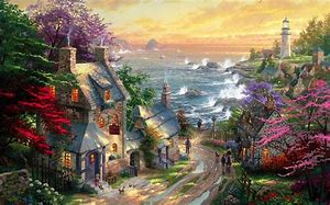 Image result for Thomas Kinkade Disney