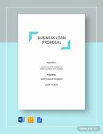 Image result for Sample Loan Proposal Template