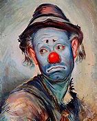 Image result for Sad Clown Face Painting