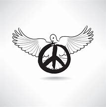 Image result for Dove and Peace Sign