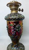 Image result for Carnival Glass Oil Lamp