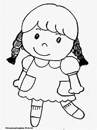 Image result for Gambar Anak Perempuan Kartun Hitam Putih