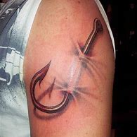 Image result for Small Fish Hook Tattoo