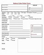 Image result for Free Printable Cake Order Form Template