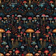 Image result for Mushroom Forest Embroidery Design