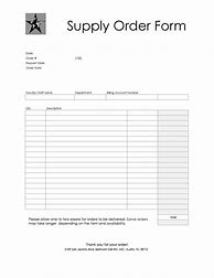 Image result for Order Form Layout