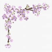 Image result for Purple Flower Line Border