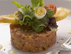 Image result for Beef Tartare with Butter and Toast