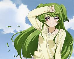 Image result for Anime Girl with Green