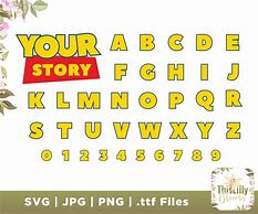 Image result for Toy Story Fancy Letters