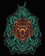 Image result for Lion Head Engraving