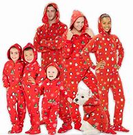 Image result for Christmas Footed Pajamas