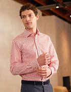 Image result for Red Line Striped Shirt