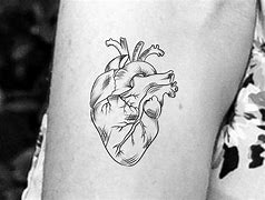 Image result for Anatomical Heart and Gear Tattoo