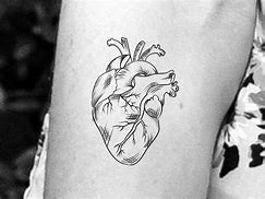 Image result for Anatomical Heart Tattoo Red