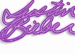 Image result for Justin Bieber Signature