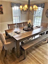 Image result for Rustic Farmhouse Dining Room Tables