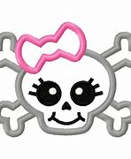 Image result for Skull and Crossbones Stencil Girly