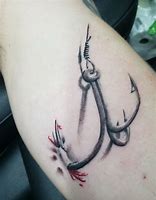 Image result for Fishing Hook Tattoo Fine Line