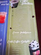 Image result for Cafe Coffee Day Menu