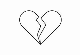 Image result for Broken Heart Tattoo Outline Drawings