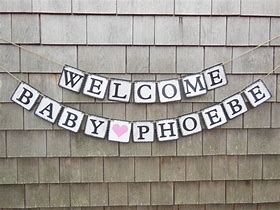 Image result for baby welcome signs