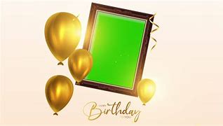 Image result for Happy Birthday Gold Frame