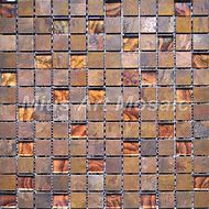 Image result for Black with Copper Mosaic Tile