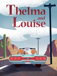 Image result for Thelma and Louise Poster Font