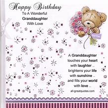 Image result for For My Granddaughter Birthday Poems