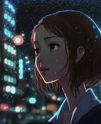 Image result for Girl in Rain Night