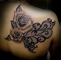 Image result for Rose Lace Tattoo