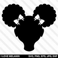 Image result for Lady Afro Puff SVG