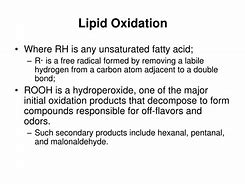 Image result for Lipid Oxidation