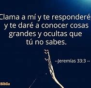 Image result for Jeremias 33 3 Spanish