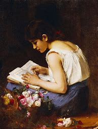 Image result for Girl Reading Painting Surreal Art