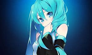 Image result for Blue Hair Magic Anime Girl