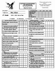 Image result for 4th Grade Report Card