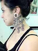 Image result for Neck Tattoo Lettering