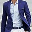 Image result for Black Blazer with Blue On the Inside