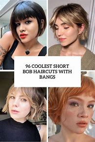 Image result for Short Hair Bob with Bangs