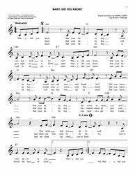 Image result for Guitar Sheet Music Mary Did You Know